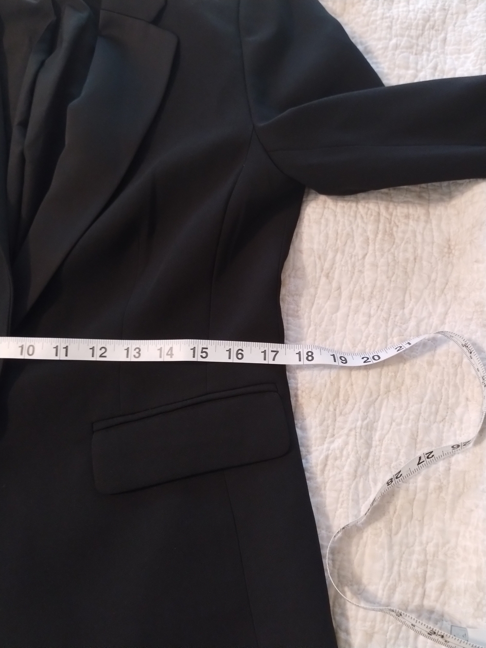 LOFT Black Single-Button Blazer with Notch Lapel - Picture 5 of 8